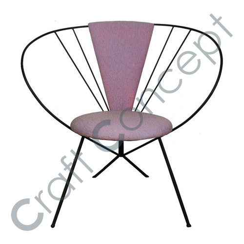Industrial Iron Chair No Assembly Required