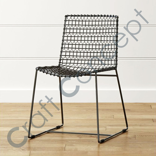 Black Metal Chair No Assembly Required
