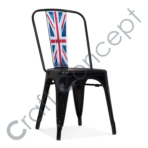 Black Leather & Iron Chair - Contemporary Style, Eco-Friendly Design, No Assembly Required, Indoor Living Room Furniture