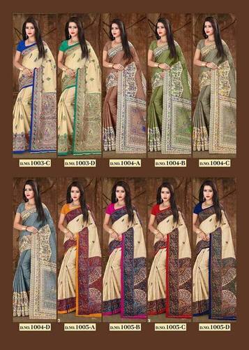 Mixed Kalamkari Saree