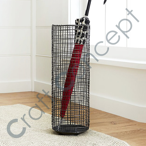 Black Metal Umbrella Stand No Assembly Required