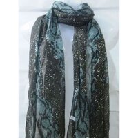 Printed Poly Voile Stole