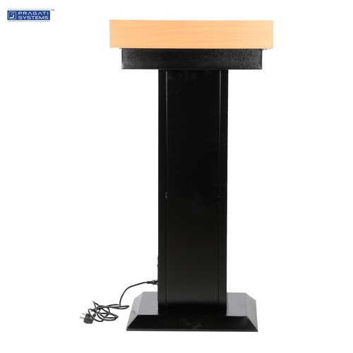 MDF and Steel Podium Stand with Tube Light PDS-02 By PRAGATI SYSTEMS