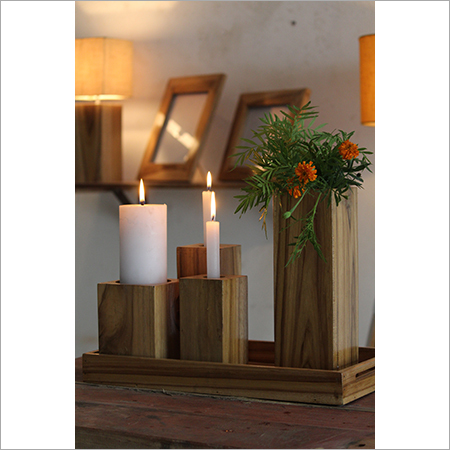 Wooden Table Vase
