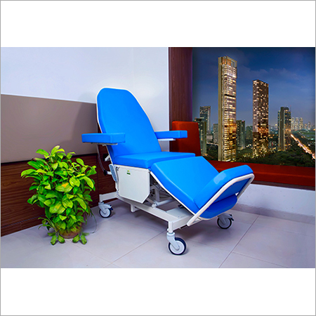 White & Blue Dialysis Chair
