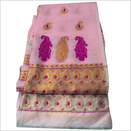 Ladies Embriodery Mekhela Chador
