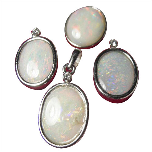 Opal Stone Pendant Set