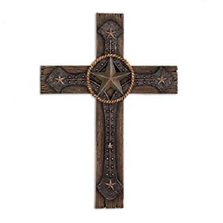 Koehler 15026 13.25 inch Rustic Cowboy Wall Cross