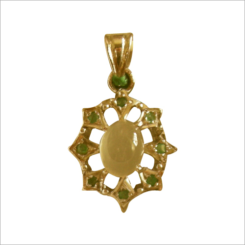 Moonstone Emerald Pendant