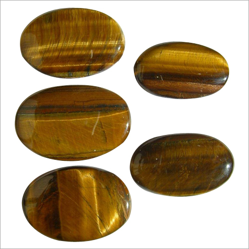 Tiger's Eye Gemstone - Oval Shape, Brownish-Yellow | Protective, Good Luck, Enhances Willpower
