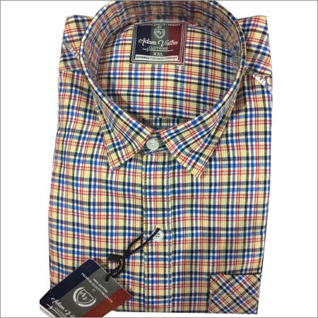 Mens Check Designer Shirt