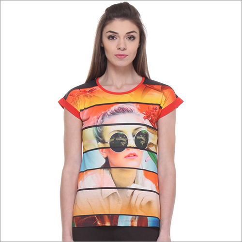 Digital Printed Tops - Cotton, S-XL | Vibrant Prints, Soft Fabric, Round Neck, Half Sleeve, Comfortable Fit