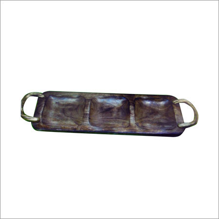 Brwon Decorative Serving Tray