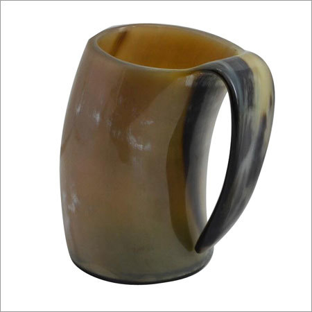 Green & Black Horn Mugs