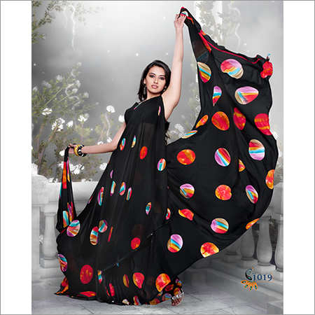Ladies Designer Print Saree