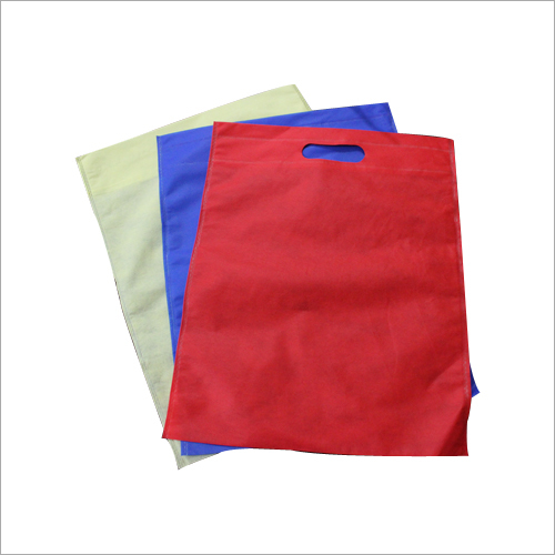Plain Non Woven Bags - Non-Woven Fabric, Varied Dimensions, Red Color | Durable, Eco-friendly, Lightweight, Reusable, Die-Cut Handles
