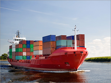 Ship On River