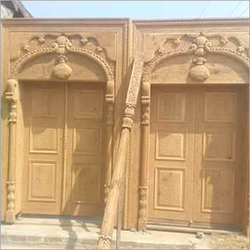 Wooden Handicraft Door