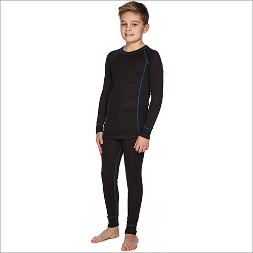 Thermal Innerwear - Polyester Spandex, Various Sizes, Black | Warmth, Moisture-Wicking, Breathable, Seamless Slim Fit