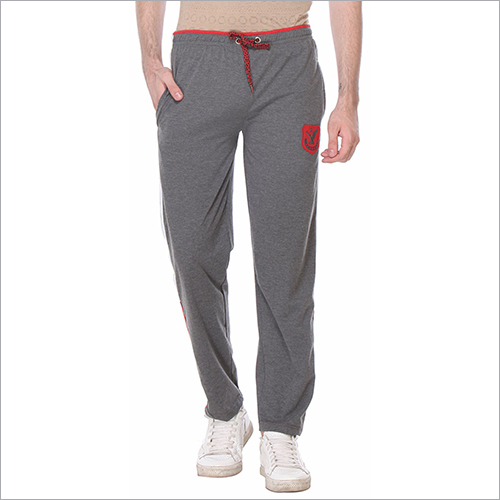 Basic Trackpants - Cotton Blend, Full Length, Gray | Drawstring Closure, Comfort, Breathability, Side Pockets, Soft Fabric, Easy Care