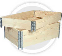 Wood Pallet Collar - Pine Wood, Variable Dimensions, Natural Color | Durable, Lightweight, Stackable, Termite Proof, Easy Assembly