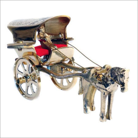 Brass Horse Cart