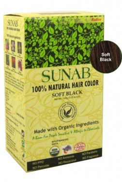 Soft Black Natural Hair Color