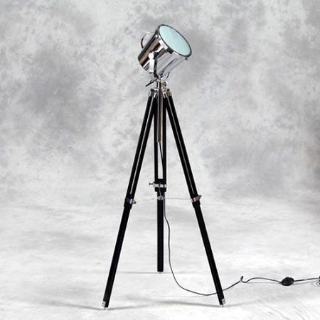 Black Wooden Tripod Spot Light