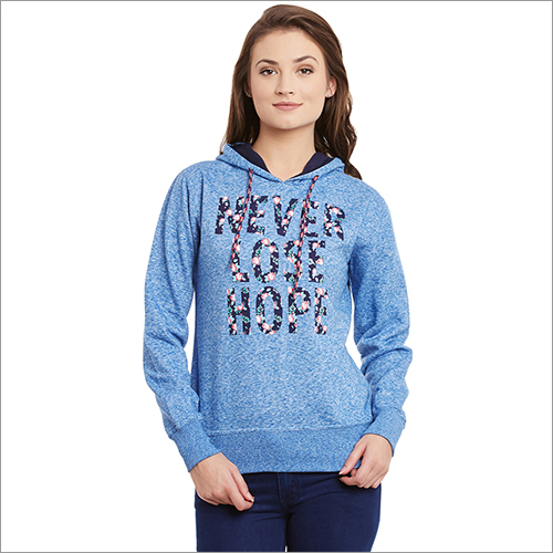 Hooded - Cotton Blend, Size S-XL, Blue | Soft Fabric, Stylish Design, Durable Material, Comfortable Fit, Printed Design
