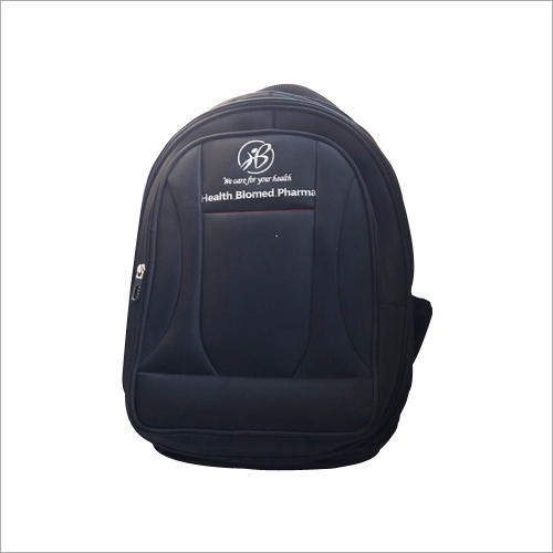 Promotional Backpack - 30-40 cm , Matte Black , Durable with High Tearing Strength, Multiple Zipper Pockets for Easy Carrying