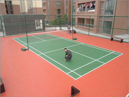 Green Outdoor Badminton Court Flooring at Best Price in Jaipur Unique
