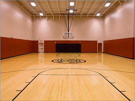 Waterproof Wooden Basketball Court