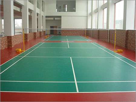 Badminton Pvc Vinyl Flooring Size: 1.8x15mtr