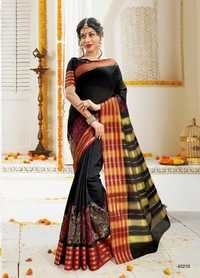 Black Fancy Weaving Silk Sarees