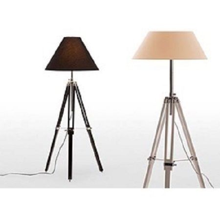 Navy Tripod Floor Lamp