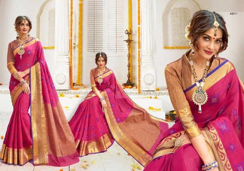 Magenta Tradition With Trend Silk Sarees