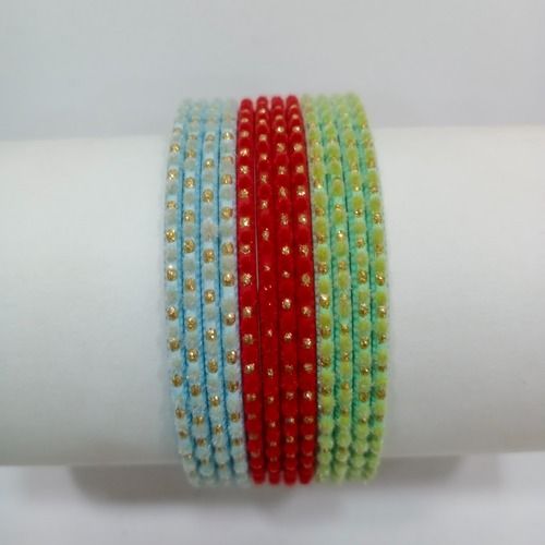 Velvet hot sale bangles design