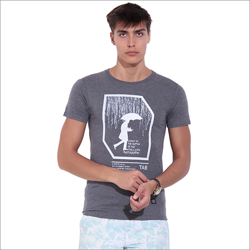 Printed Round Neck T Shirt