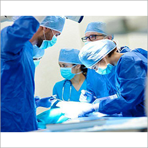 Surgical OT Dress - Cotton Blend Fabric, Medium Size, Light Blue Color | Professional Style for Hospital Uniforms, Comfortable Fit