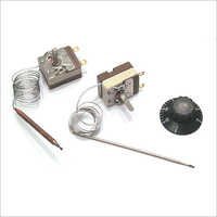 Industrial Capillary Thermostat - Temp Range 30 To 110 Degrees & 50 To 300 Degrees | Electric Volt Power, Square Shape, Ideal For Geyser Use
