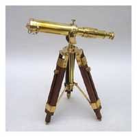Golden & Brown Brass Antique Telescope