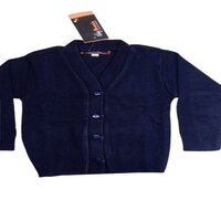 Girls School Uniform Sweaters - Cotton-wool Blend, Customized Size, Blue Color, Long Sleeve, V-neck Style | Stylish School Uniform Solution For All Ages