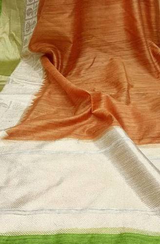 Brown Handloom Banarasi Dupion Pure Silk Saree