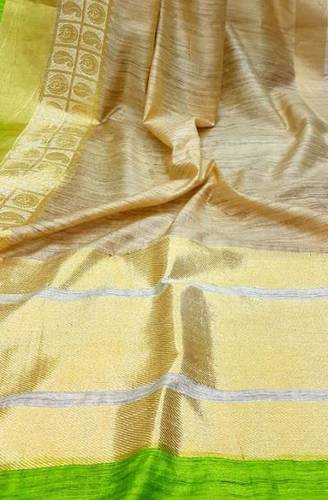 Pastel Handloom Banarasi Dupion Pure Silk Saree