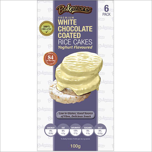 White Chocolate Coated Rice Cakes