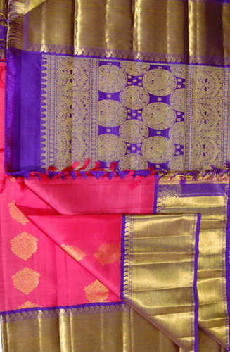 Banarasi Silk Blue Kanjivaram Saree