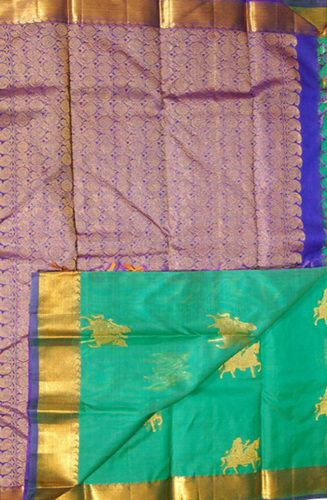 Banarasi Silk Green Kanjivaram Saree