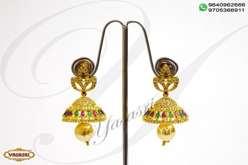 Golden Ladies Designer Ear Rings