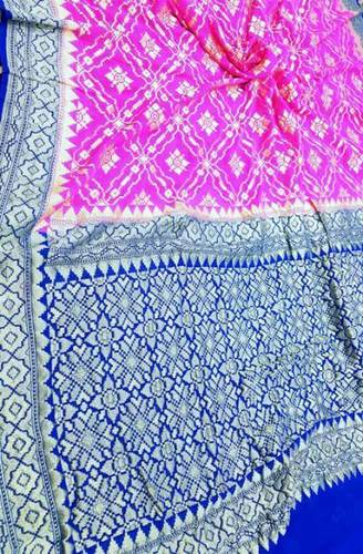 Pink Designer Banarasi Silk Saree