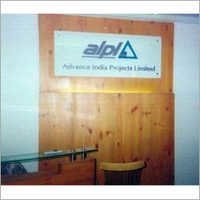 Office Signage - Acrylic Material, Customizable Dimensions | Glossy Finish, Led Backlit, Lightweight, Durable, Rectangular Shape